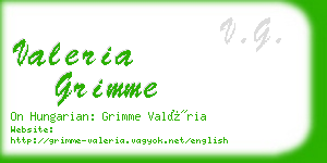 valeria grimme business card